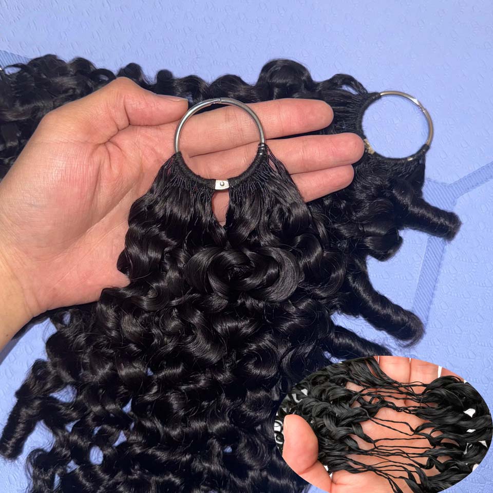 Invisible Tape In Extensions Real Hair - 12A Бирманские кудрявые волосы для наращивания,