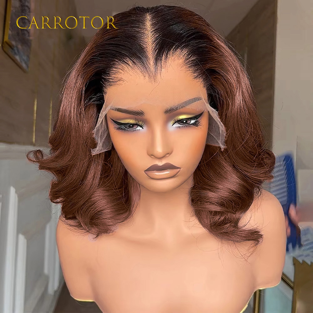 Lace Front Wigs - Парик Lagos Hairline 1b4 Ombre, цветной,